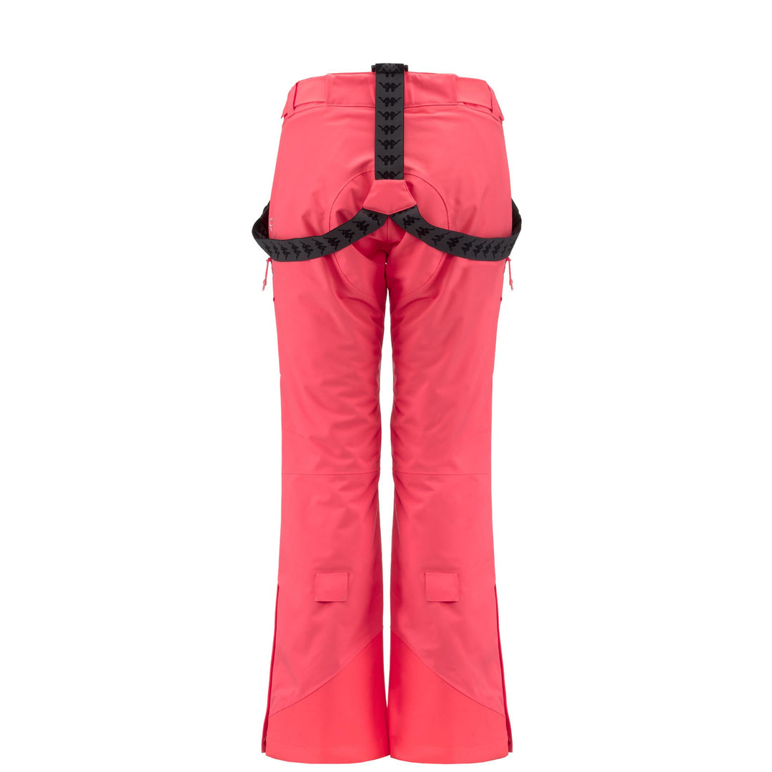 Pants Woman 6CENTO 665C Sport Trousers PINK SHELL - BLACK Dressed Side (jpg Rgb)		