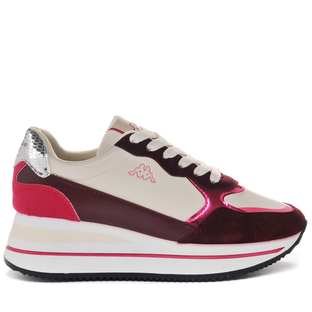 Sneakers Woman LOGO GEENA Low Cut BEIGE LT-PURPLE Photo (jpg Rgb)			