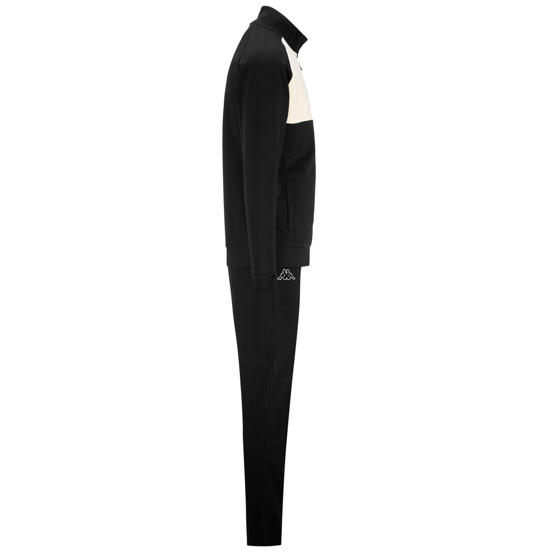 Sport Suits Man LOGO FADI TRACKSUIT BLACK - WHITE WHISPER Dressed Front (jpg Rgb)	