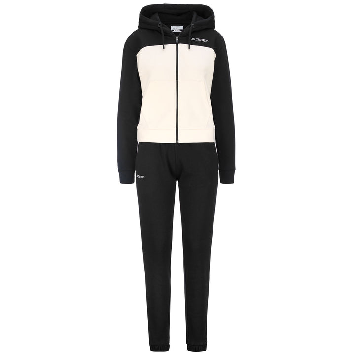 Sport Suits Woman LOGO FESA TRACKSUIT BLACK - WHITE WHISPER Photo (jpg Rgb)			