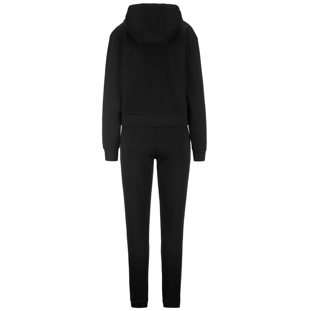 Sport Suits Woman LOGO FESA TRACKSUIT BLACK - WHITE WHISPER Dressed Side (jpg Rgb)		