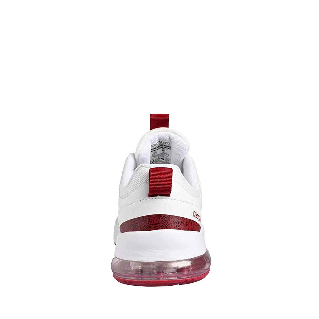 Sneakers Man LOGO NAGYO Low Cut WHITE GREY-RED DK Dressed Front (jpg Rgb)	