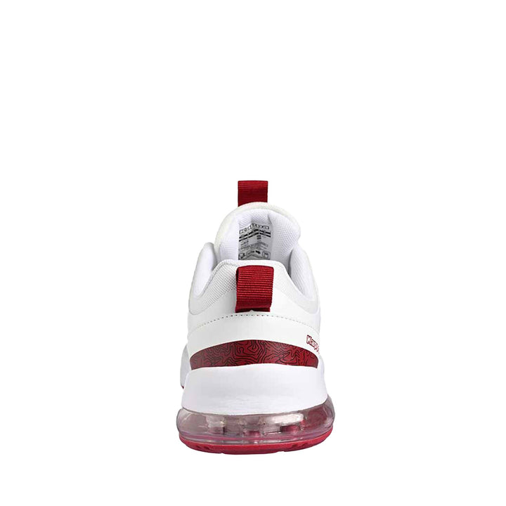 Sneakers Man LOGO NAGYO Low Cut WHITE GREY-RED DK Dressed Front (jpg Rgb)	