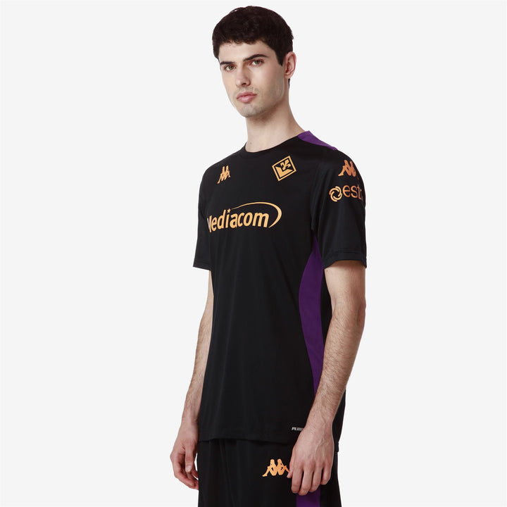 Active Jerseys Man ABOU PRO 8 FIORENTINA Shirt BLACK-VIOLET INDIGO SPONSOR Dressed Front Double		