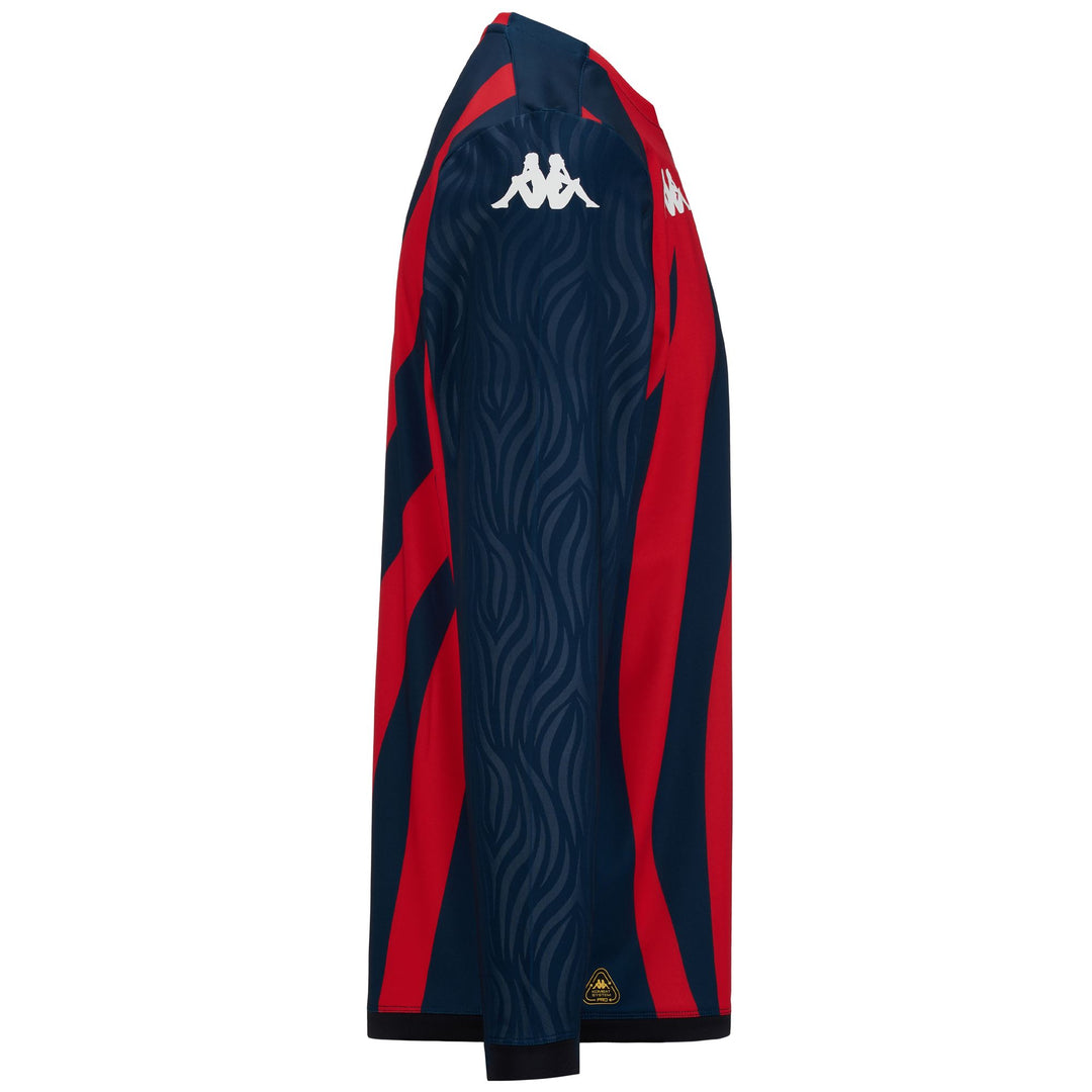 Fleece Man ALDREN PRO 8 GENOA Jumper RED-BLUE DK Dressed Front (jpg Rgb)	