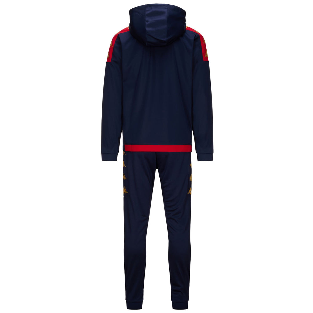 Sport Suits Man ALFRINS GENOA TRACKSUIT BLUE MARINE-RED Dressed Side (jpg Rgb)		