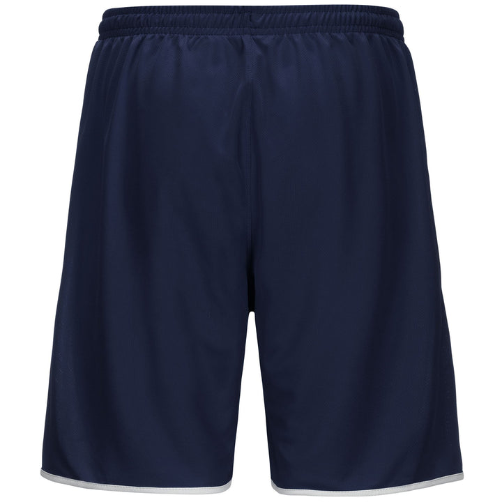 Shorts Man KAPPA4BASKET DUMPO Sport Shorts BLUE MARINE-WHITE Dressed Side (jpg Rgb)		