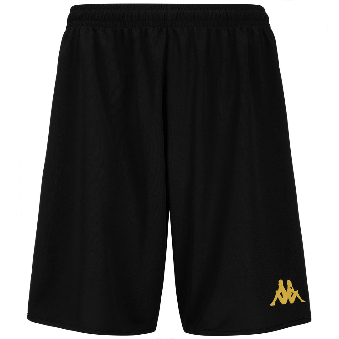 Shorts Man KAPPA4BASKET DUMPO Sport Shorts BLACK-GOLD Photo (jpg Rgb)			