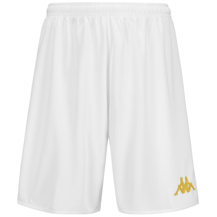 Shorts Man KAPPA4BASKET DUMPO Sport Shorts WHITE-GOLD Photo (jpg Rgb)			