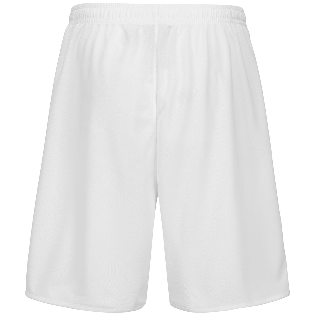 Shorts Man KAPPA4BASKET DUMPO Sport Shorts WHITE-GOLD Dressed Side (jpg Rgb)		