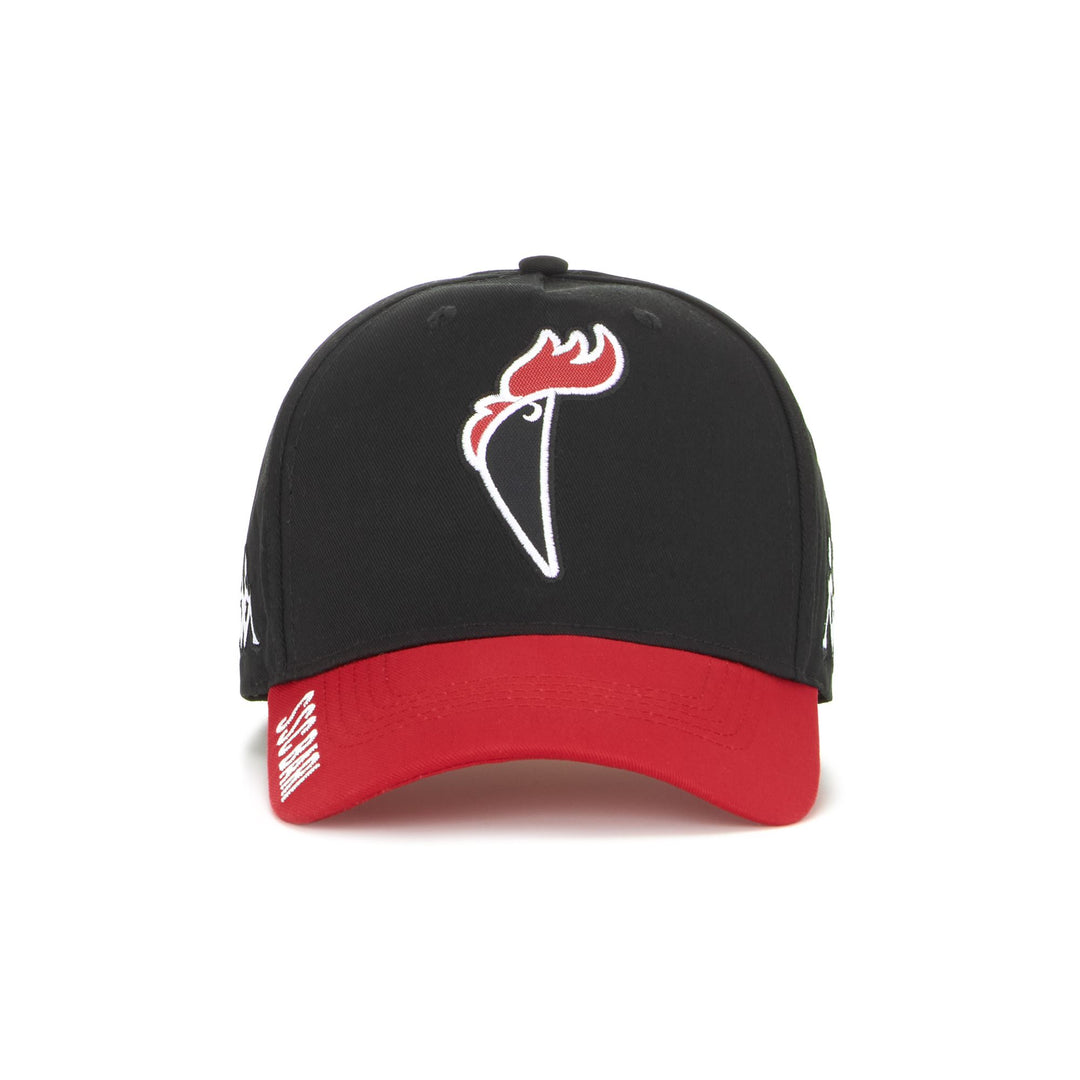 Headwear Man ARITROS BARI Cap BLACK-WHITE-RED Photo (jpg Rgb)			