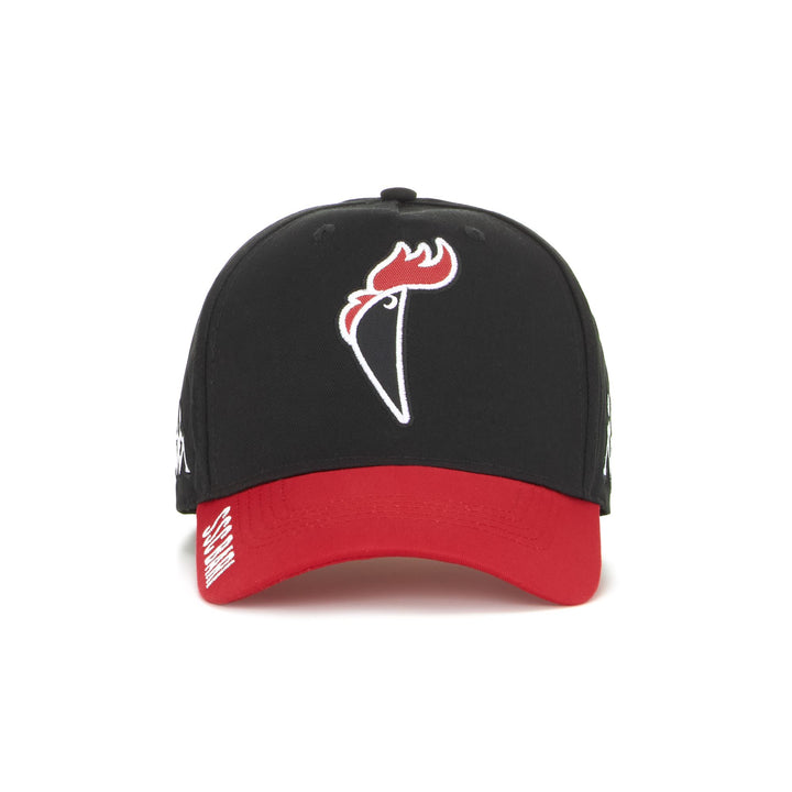 Headwear Man ARITROS BARI Cap BLACK-WHITE-RED Photo (jpg Rgb)			