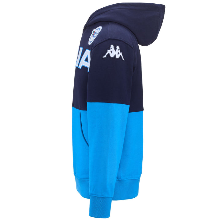 Fleece Unisex HOOD ITALIA FICK Jumper BLUE MARINE-AZURE Dressed Back (jpg Rgb)		