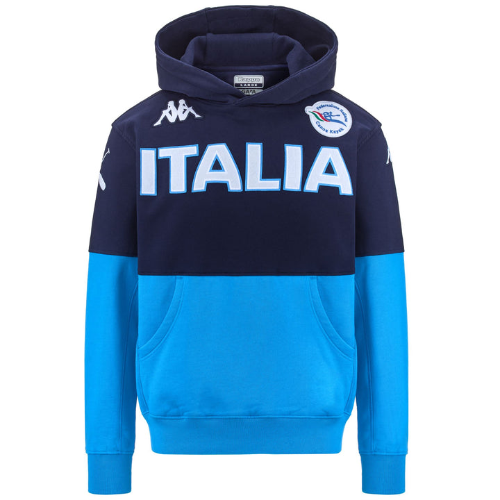 Fleece Unisex HOOD ITALIA FICK Jumper BLUE MARINE-AZURE Photo (jpg Rgb)			