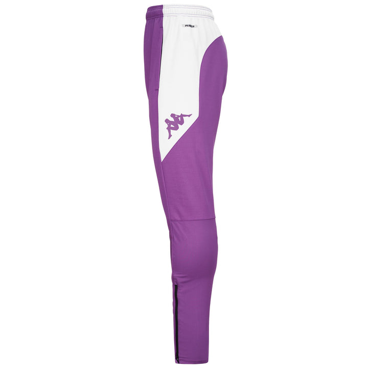 Pants Man ABUNSZIP PRO 7 VALLADOLID Sport Trousers BRIGHT VIOLET - WHITE Dressed Back (jpg Rgb)		