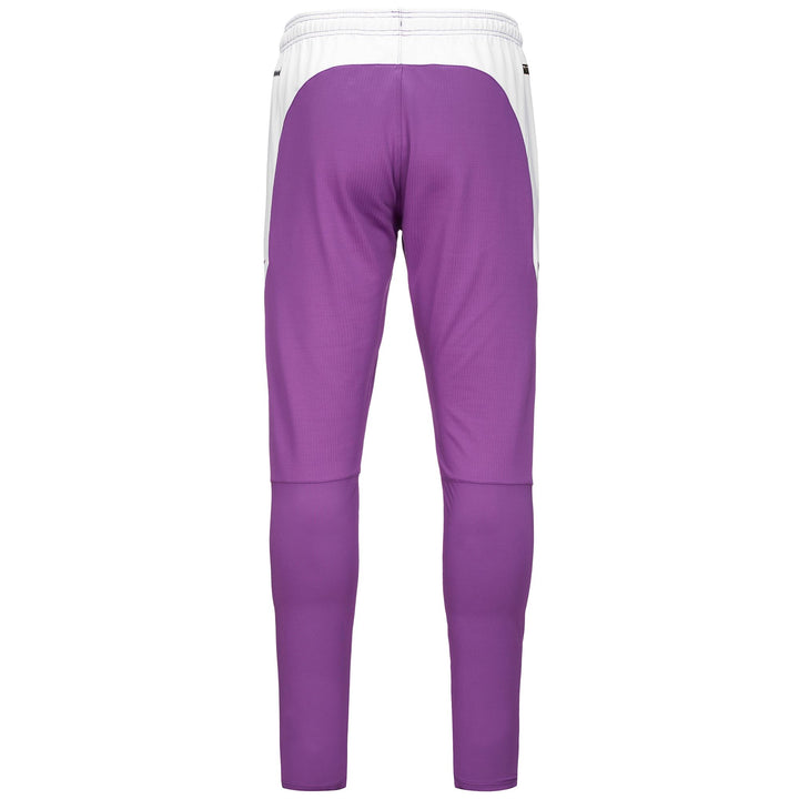 Pants Man ABUNSZIP PRO 7 VALLADOLID Sport Trousers BRIGHT VIOLET - WHITE Dressed Side (jpg Rgb)		