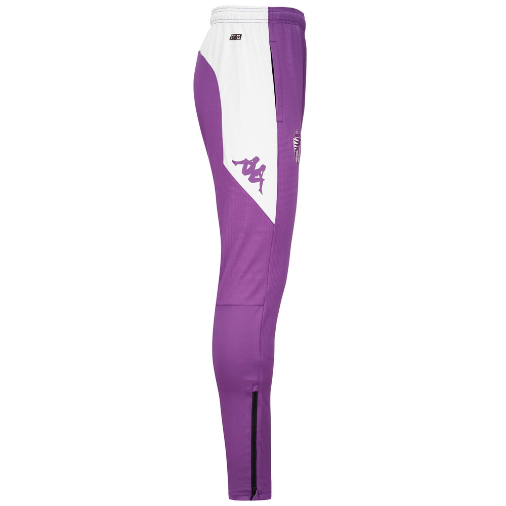 Pants Man ABUNSZIP PRO 7 VALLADOLID Sport Trousers BRIGHT VIOLET - WHITE Dressed Front (jpg Rgb)	