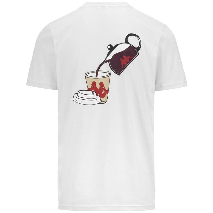 T-ShirtsTop Man AUTHENTIC GRAPHIK LAMPHA T-Shirt WHITE Dressed Side (jpg Rgb)		