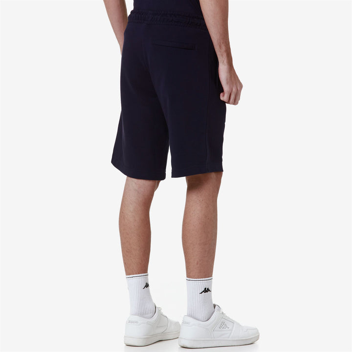 Shorts Man AUTHENTIC UPPSALA 2 Sport  Shorts BLUE MARINE - WHITE ANTIQUE Detail Double				