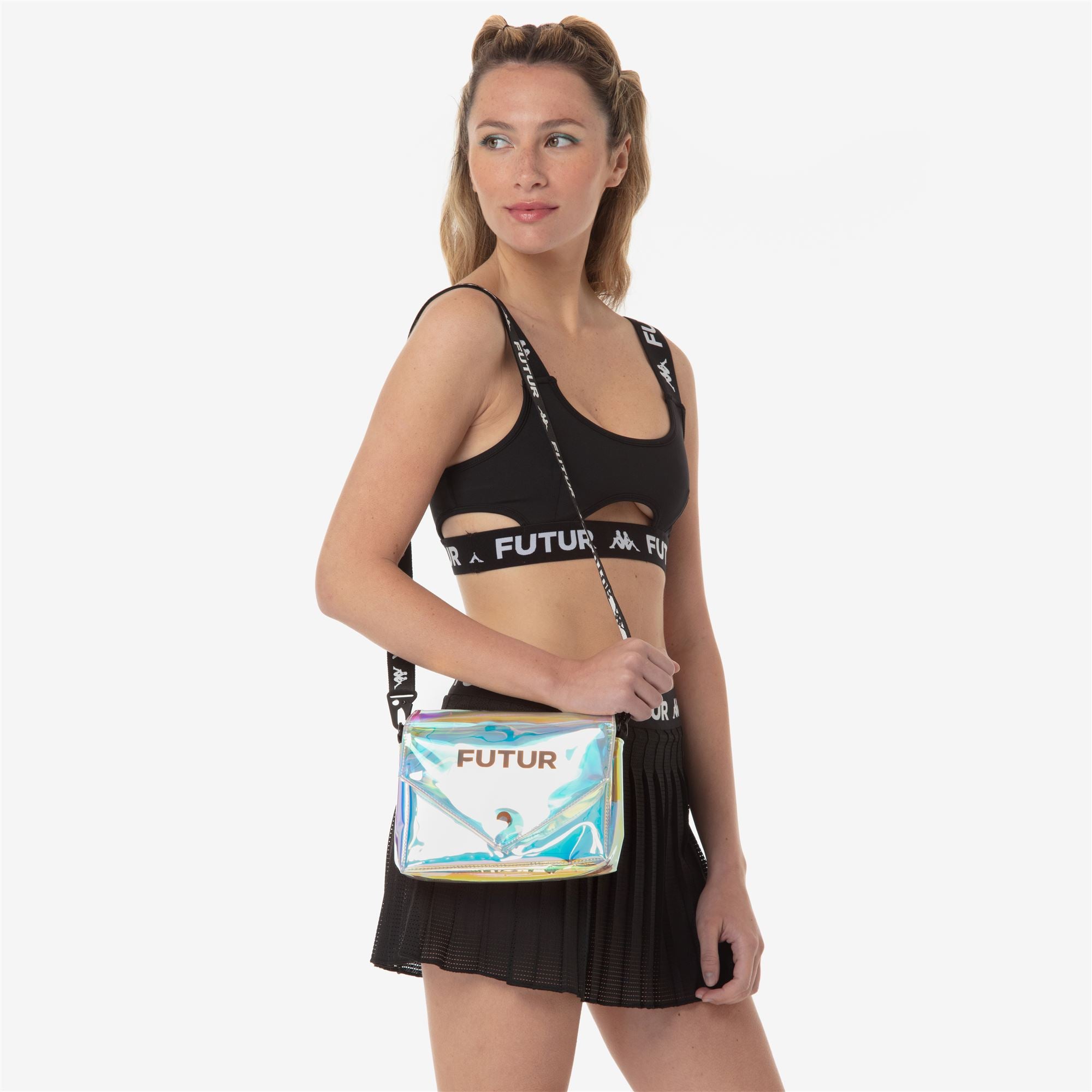 Bags Woman AUTHENTIC SHINE KFF Shoulder Bag IRIDESCENT - BLACK 