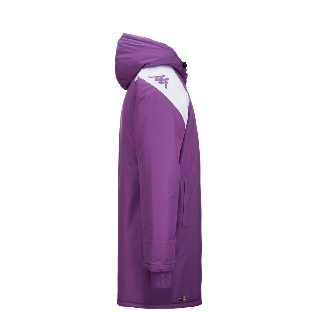 Jackets Man ARMINZIP PRO 7 VALLADOLID Long BRIGHT VIOLET - WHITE Dressed Front (jpg Rgb)	