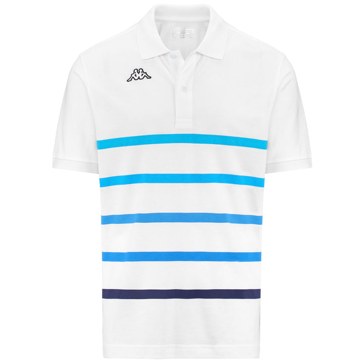 Polo Shirts Man LOGO FEYSTRIPE Polo WHITE - TURQUOISE ATOLL - TURQUOISE - BLUE MALIBU - BLUE ASTER - BLUE INTENSE Photo (jpg Rgb)			