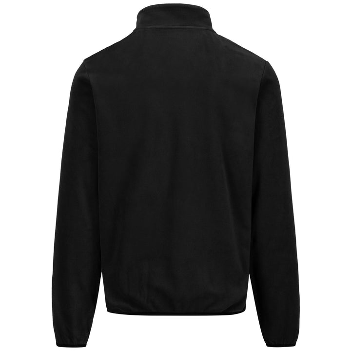 Fleece Man LOGO SAURION SLIM Jacket BLACK Dressed Side (jpg Rgb)		