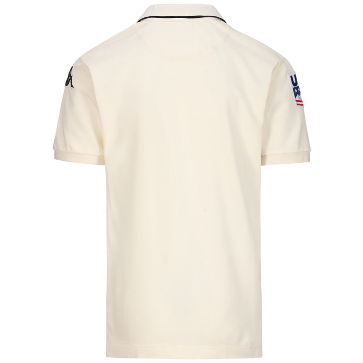 Polo Shirts Unisex EROI POLO USA US Polo WHITE COCONUT Dressed Side (jpg Rgb)		