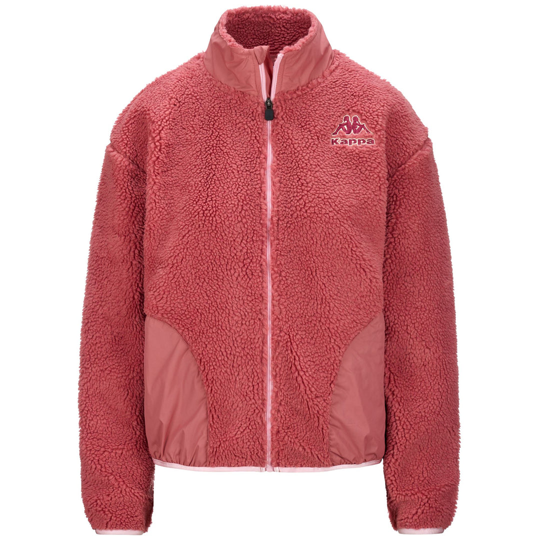 Fleece Woman LOGO FELAX Jacket PINK CINDER - PINK CHERRY Photo (jpg Rgb)			