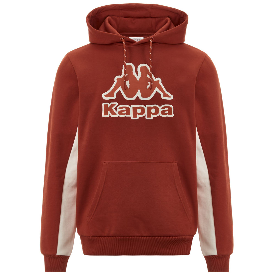 Fleece Man LOGO FARTI Jumper RED CRETA - WHITE WHISPER Photo (jpg Rgb)			