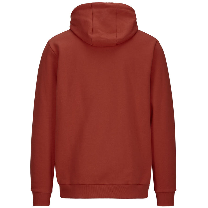 Fleece Man LOGO FERTI Jumper RED CRETA - WHITE WHISPER Dressed Side (jpg Rgb)		