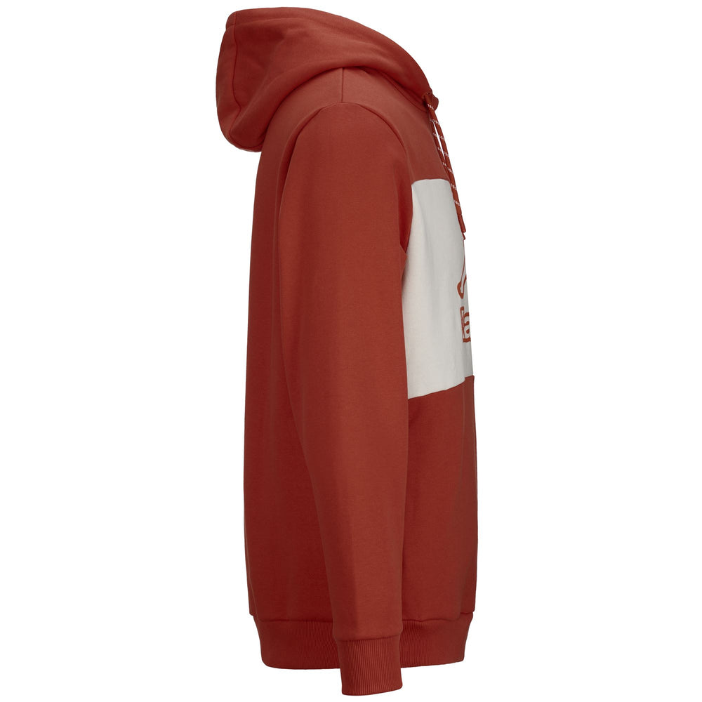 Fleece Man LOGO FERTI Jumper RED CRETA - WHITE WHISPER Dressed Front (jpg Rgb)	