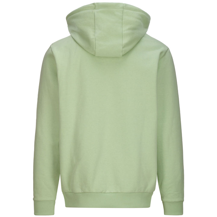 Fleece Man LOGO FERTI Jumper GREEN SAGE - BLUE MARINE Dressed Side (jpg Rgb)		