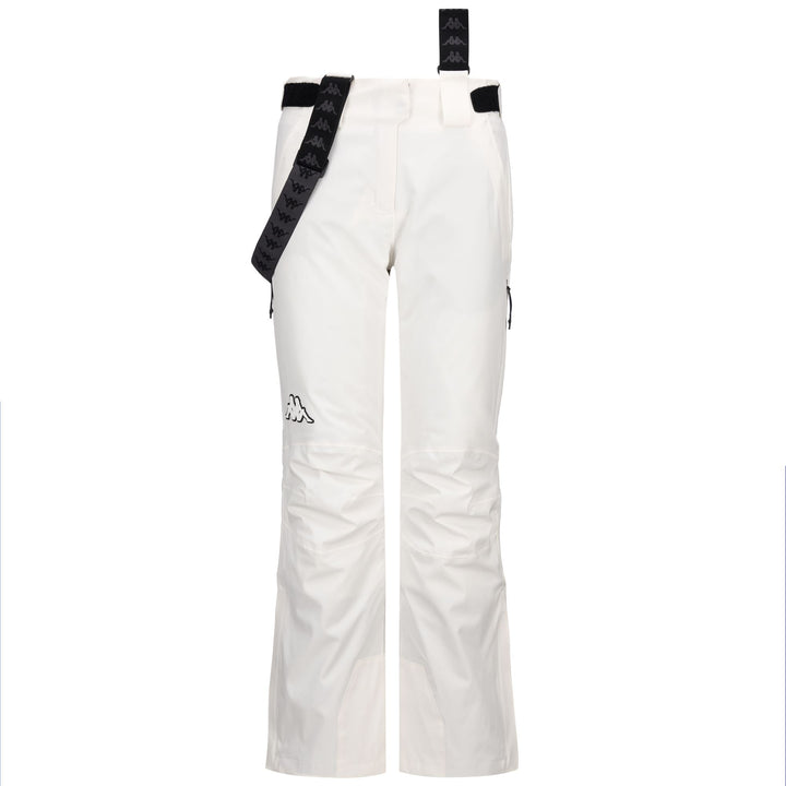 Pants Woman 8CENTO 834 Sport Trousers WHITE COCONUT - BLACK Photo (jpg Rgb)			