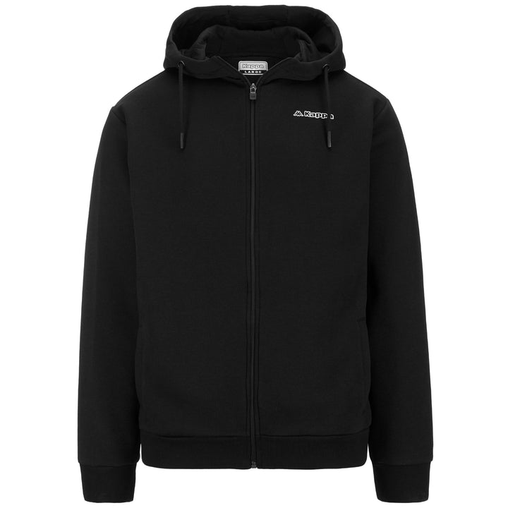 Fleece Man LOGO FEFFOX Hoodie Full Zip BLACK Photo (jpg Rgb)			