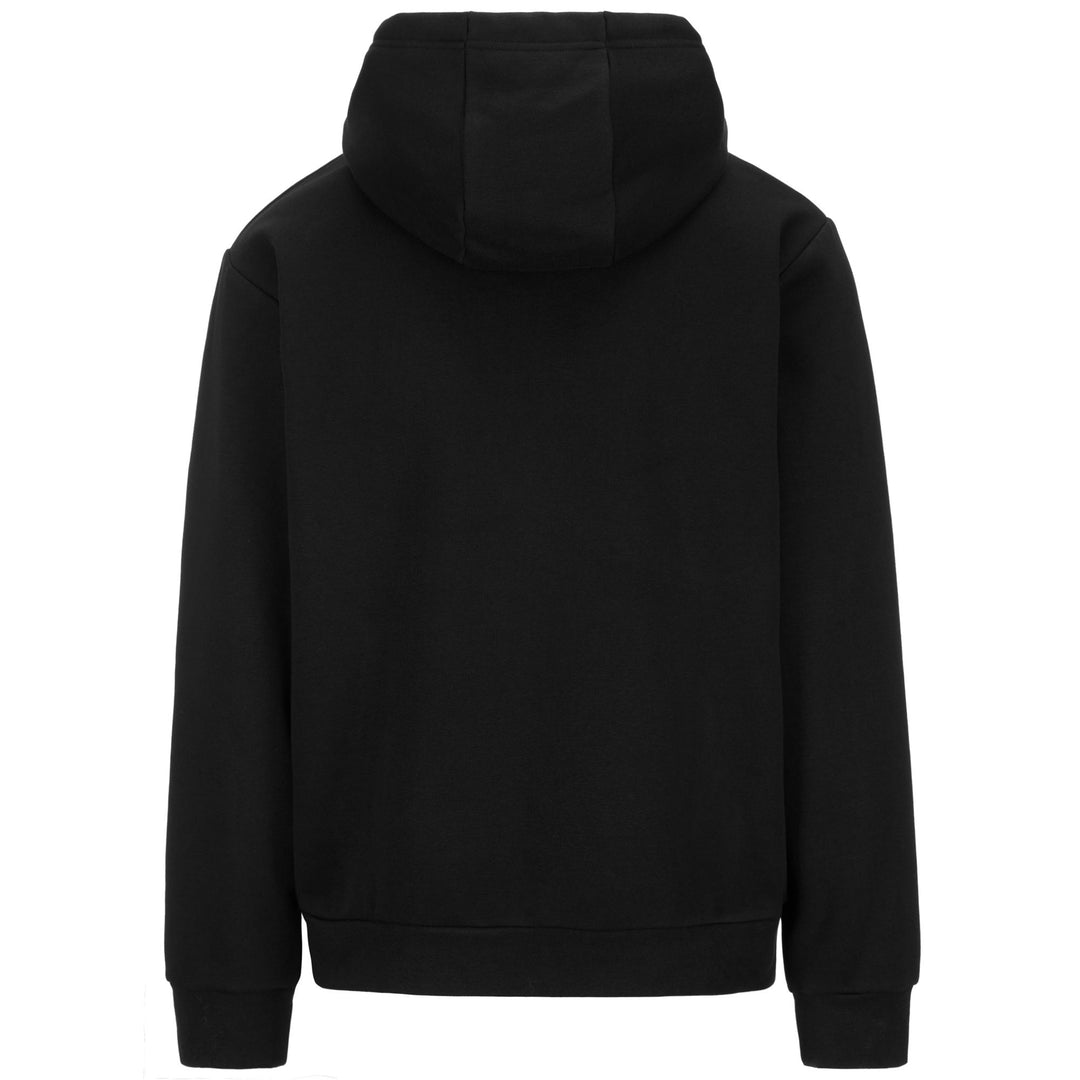 Fleece Man LOGO FEFFOX Hoodie Full Zip BLACK Dressed Side (jpg Rgb)		