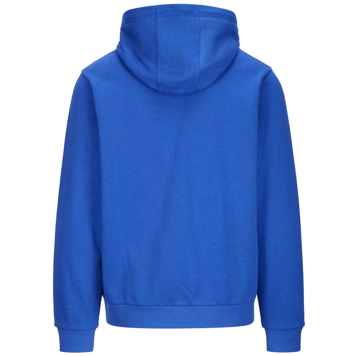 Fleece Man LOGO FEFFOX Hoodie Full Zip BLUE ROYAL Dressed Side (jpg Rgb)		