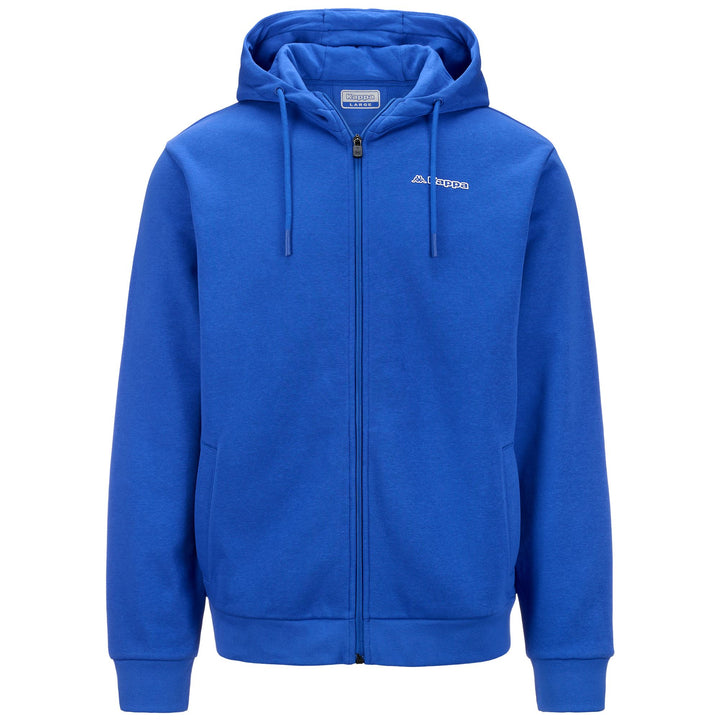 Fleece Man LOGO FEFFOX Hoodie Full Zip BLUE ROYAL Photo (jpg Rgb)			