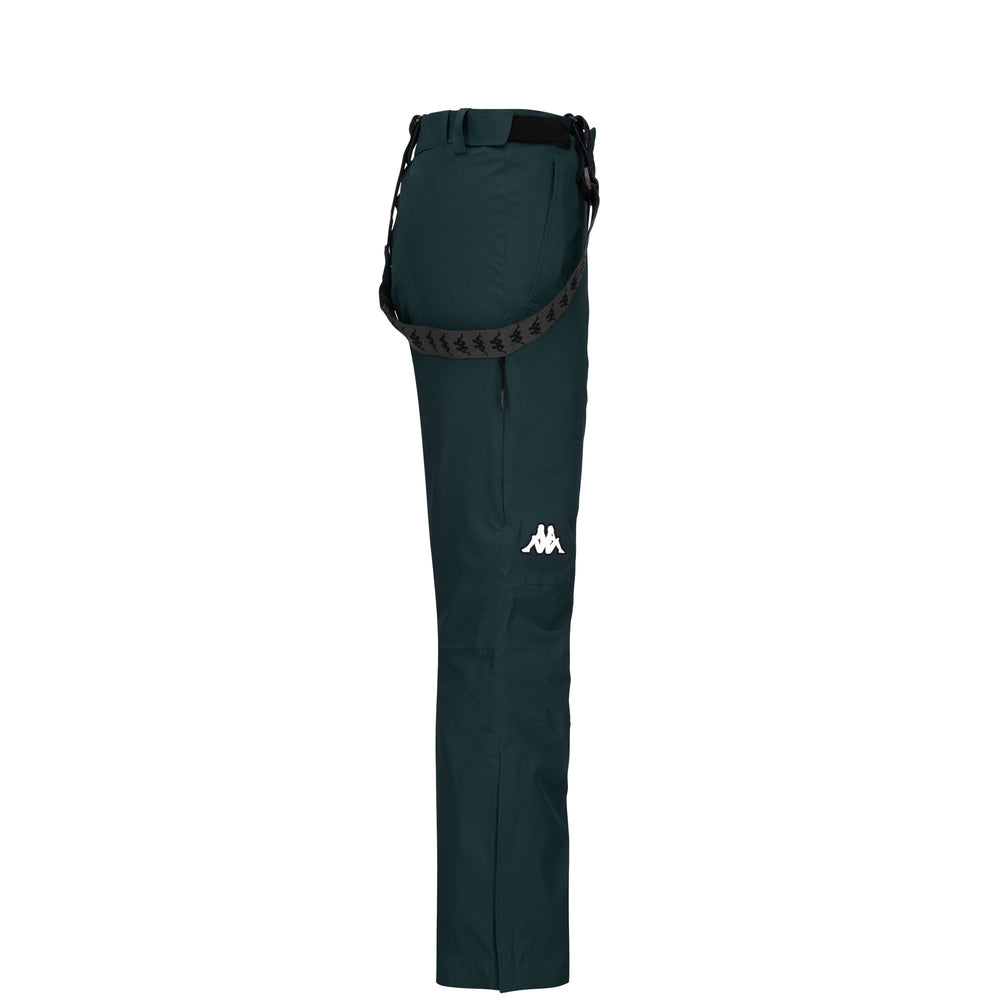 Pants Man 8CENTO 864 Sport Trousers GREEN DARKES - BLACK Dressed Front (jpg Rgb)	