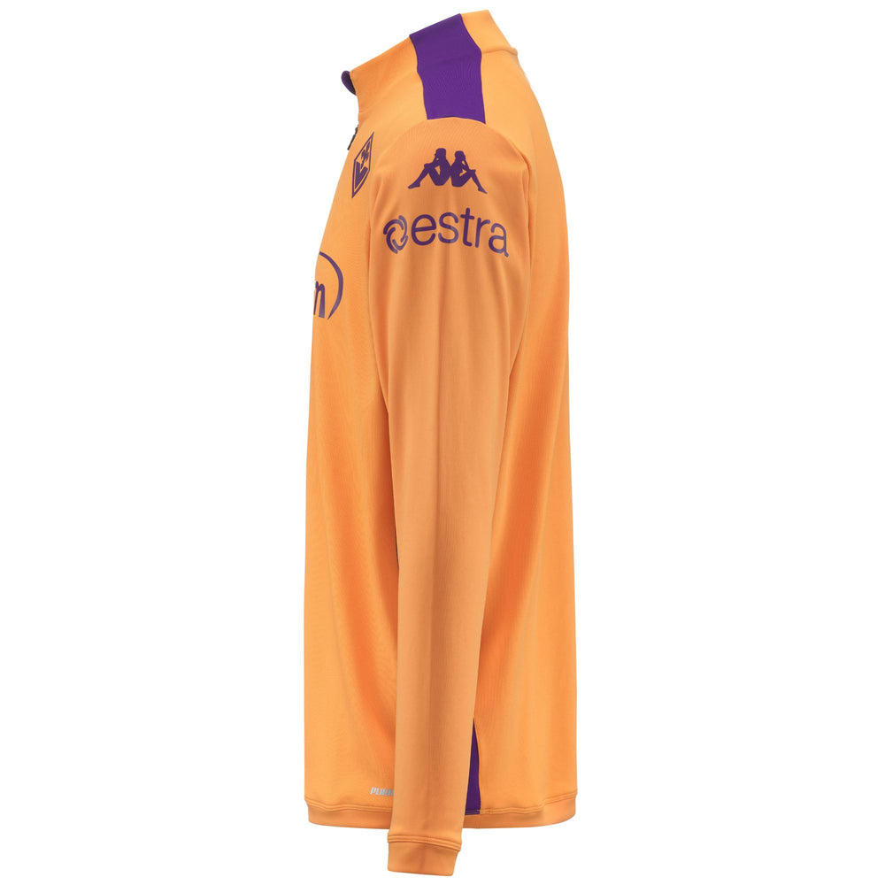 Fleece Man ABLAS PRO 8 FIORENTINA Jumper ORANGE MARIGOLD-VIOLET INDIGO SPONSOR Dressed Front (jpg Rgb)	