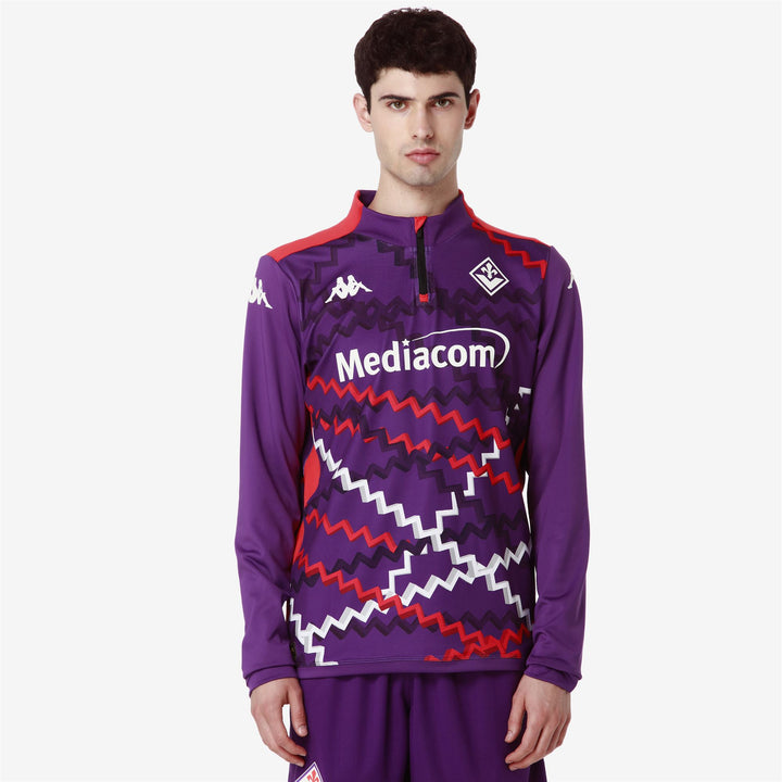 Fleece Man ABLASPRE PRO 8 FIORENTINA Jumper VIOLET INDIGO-RED Detail (jpg Rgb)			