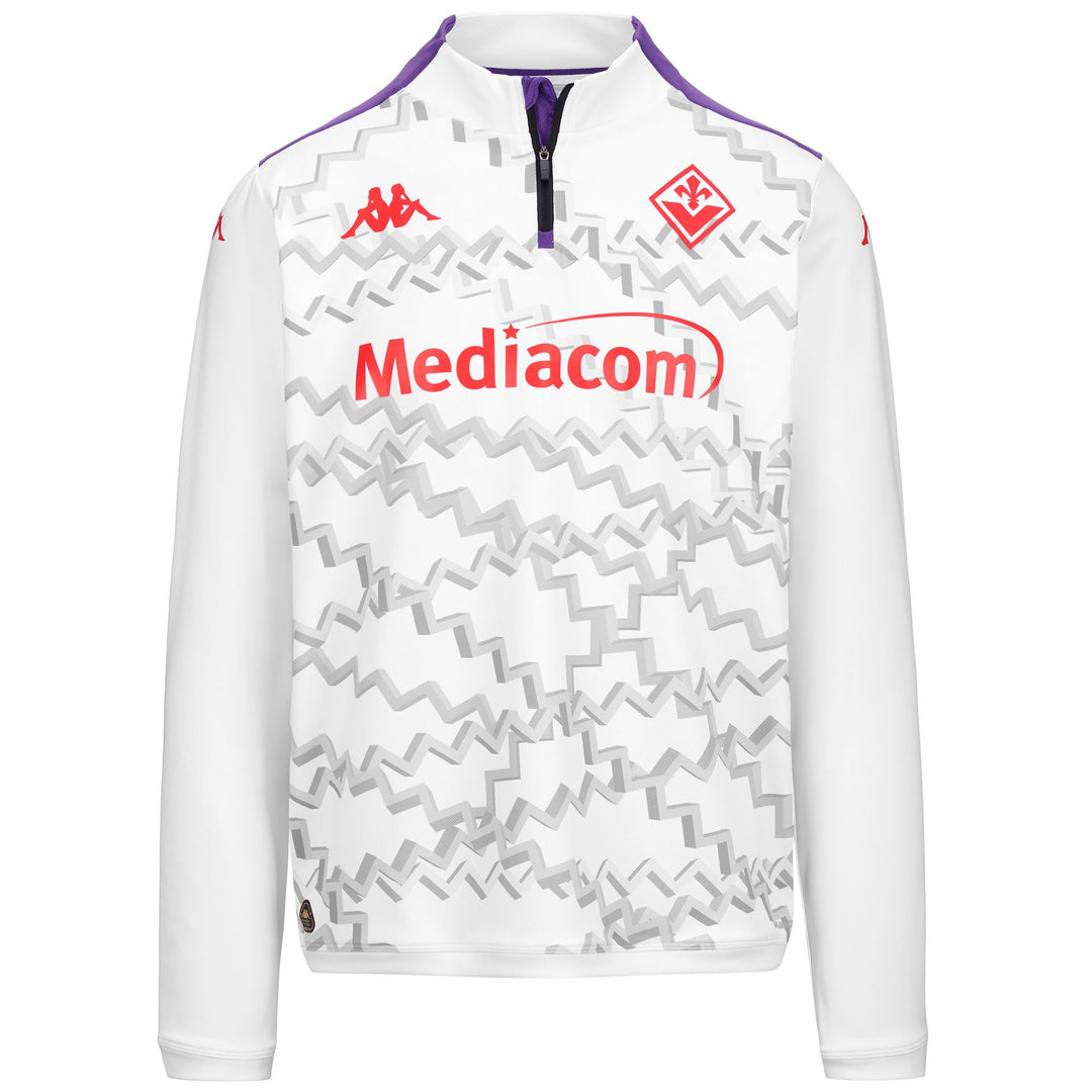 Fleece Man ABLASPRE PRO 8 FIORENTINA Jumper WHITE-VIOLET INDIGO Photo (jpg Rgb)			