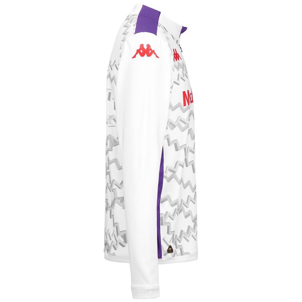 Fleece Man ABLASPRE PRO 8 FIORENTINA Jumper WHITE-VIOLET INDIGO Dressed Front (jpg Rgb)	