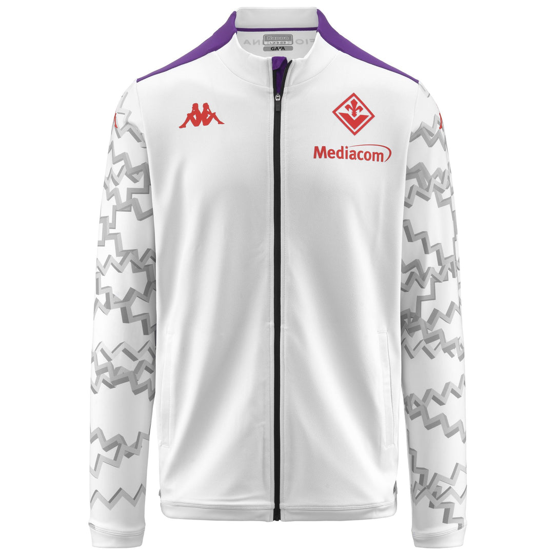 Fleece Man ARUNPRE PRO 8 FIORENTINA Jacket WHITE-VIOLET INDIGO Photo (jpg Rgb)			