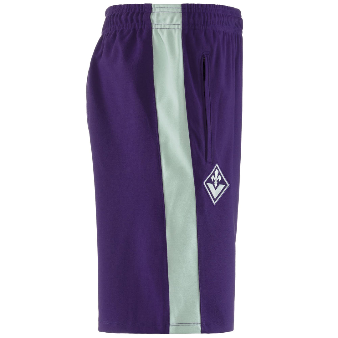 Shorts Man ALOZIP 8 FIORENTINA Sport Shorts VIOLET INDIGO-GREEN WATER Dressed Front (jpg Rgb)	