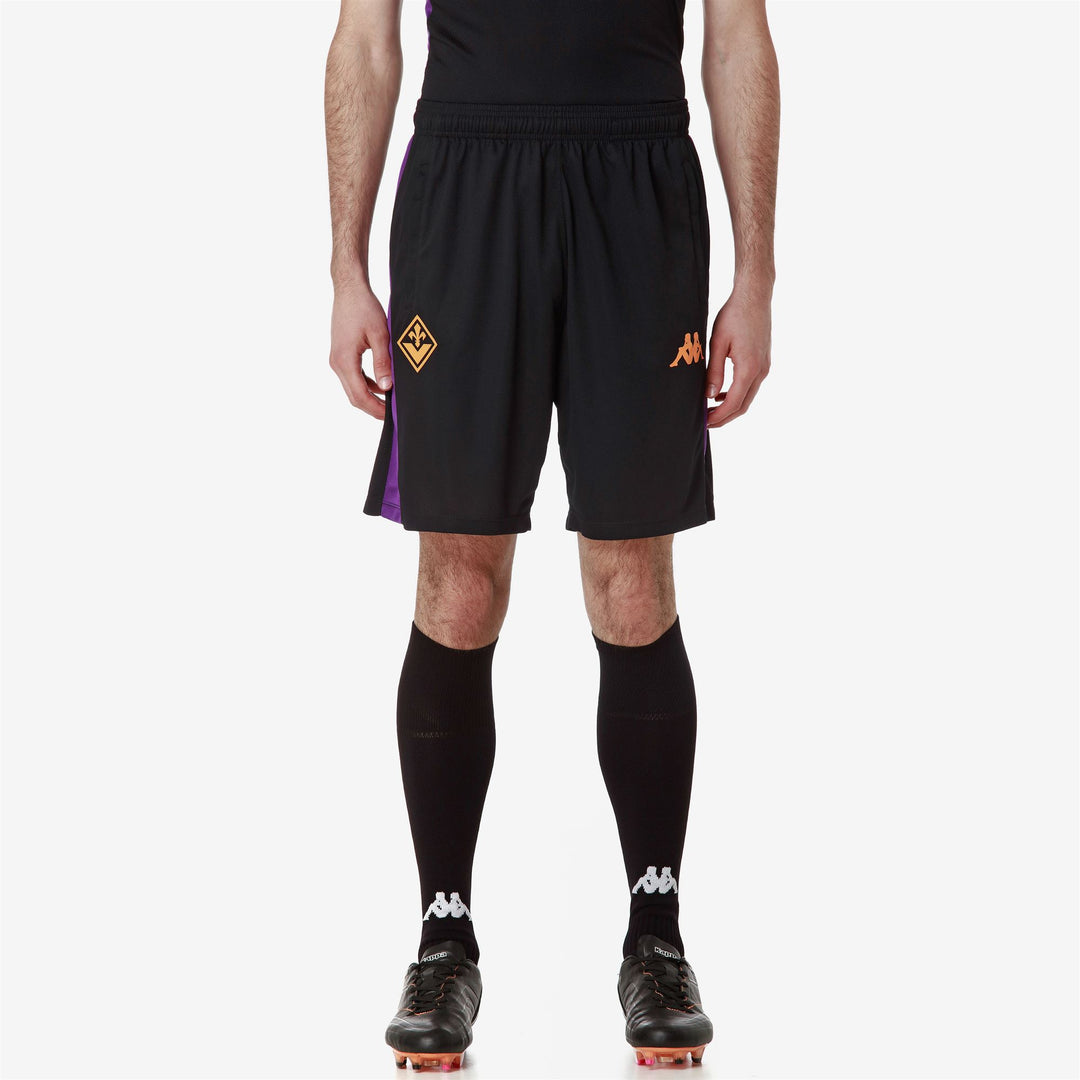 Shorts Man AHORAZIP PRO 8 FIORENTINA Sport Shorts BLACK-VIOLET INDIGO Detail Double				