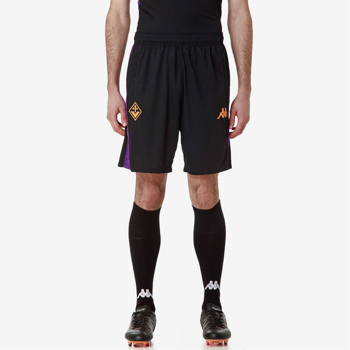 Shorts Man AHORAZIP PRO 8 FIORENTINA Sport Shorts BLACK-VIOLET INDIGO Detail Double				