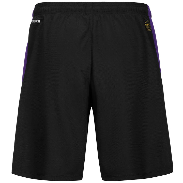 Shorts Man AHORAZIP PRO 8 FIORENTINA Sport Shorts BLACK-VIOLET INDIGO Dressed Side (jpg Rgb)		