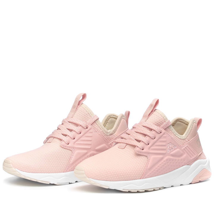 Sneakers Kid unisex LOGO SANPUERTO KID Low Cut PINK LT-WHITE-BEIGE LT Detail (jpg Rgb)			