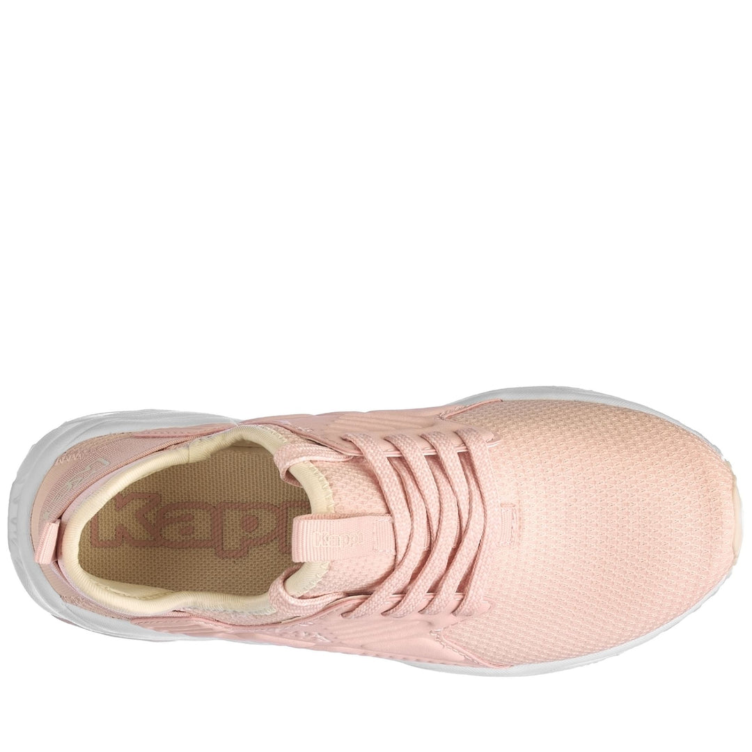 Sneakers Kid unisex LOGO SANPUERTO KID Low Cut PINK LT-WHITE-BEIGE LT Dressed Back (jpg Rgb)		